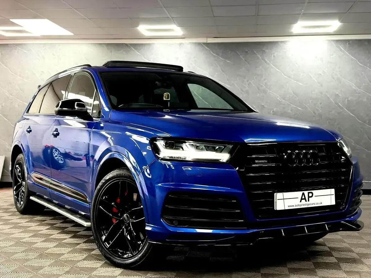 Used Audi Q7 Black Edition 2018 Blue SUV