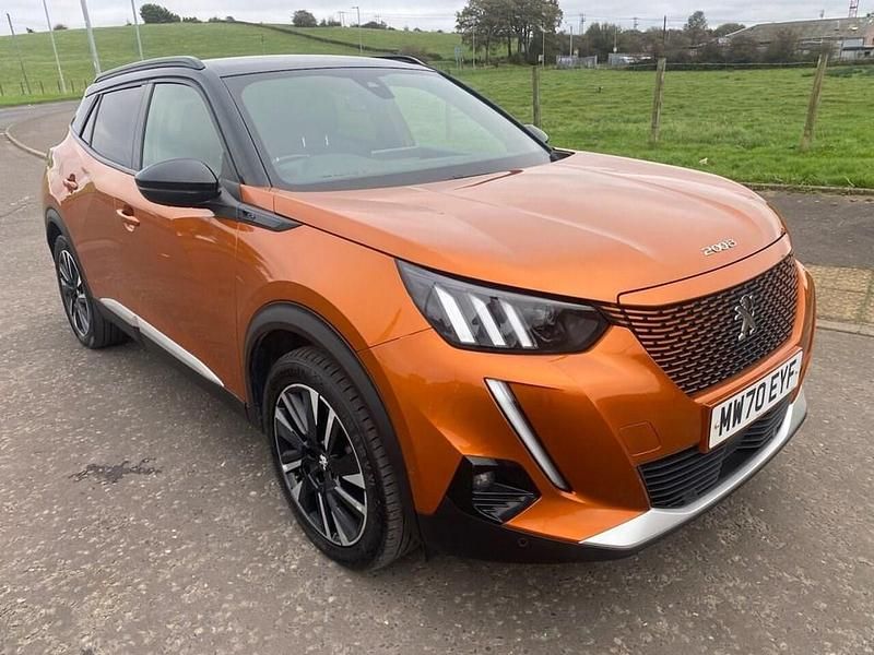 Orange Used 2020 Peugeot e-2008 GT-line SUV | £11,999 (Fair price) - Image 1/3