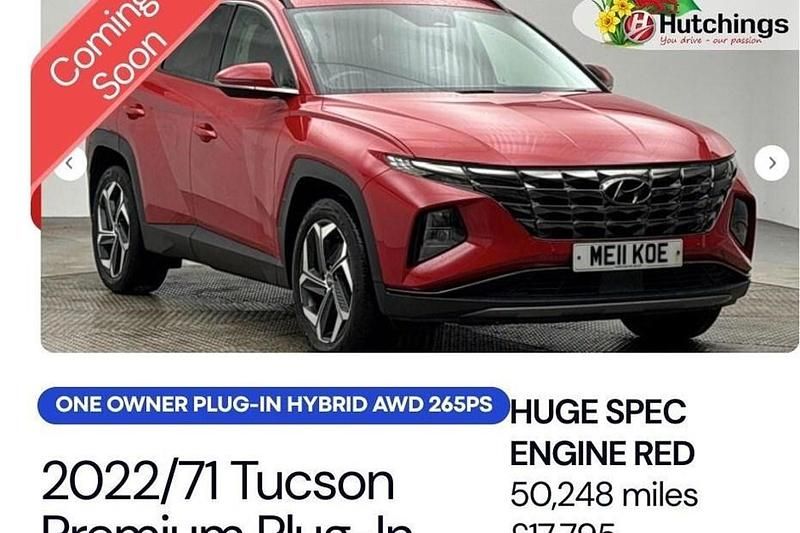 Used Hyundai Tucson Premium 265 HP (194 kW) 2022 Red SUV