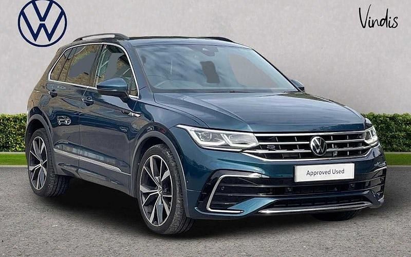 Blue Used 2022 VW Tiguan R-line SUV | £29,900 (A bit pricey) - Image 1/4