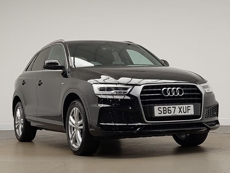 Black Used 2017 Audi Q3 S-Line SUV | £13,998 (Fair price) - Image 1/4