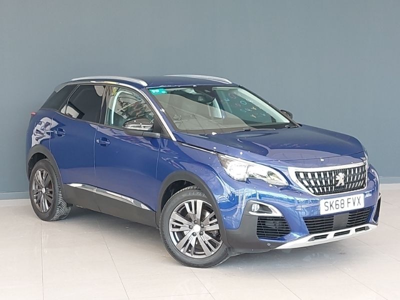Blue Used 2018 Peugeot 3008 Allure SUV | £10,998 (Fair price) - Image 1/4