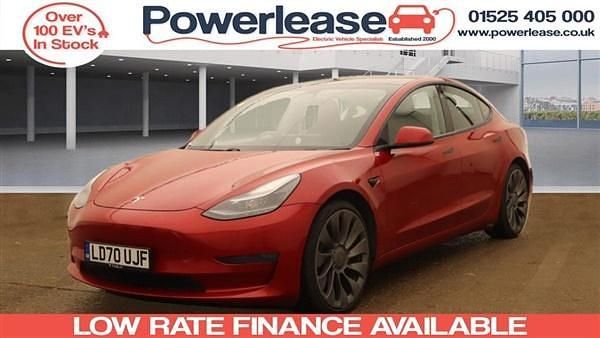 Red Used 2020 Tesla Model 3 Performance Sedan | £19,289 (Fair price) - Image 1/4