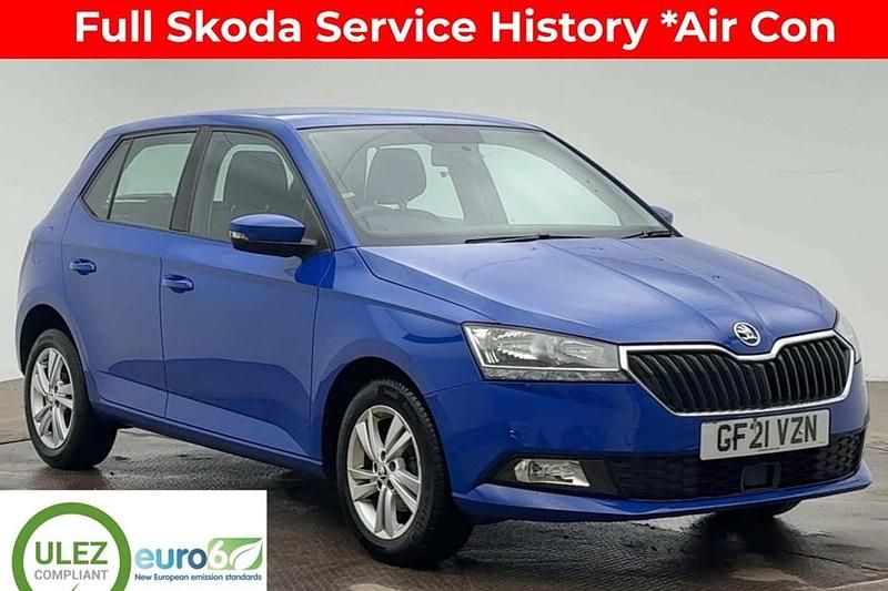 Used Skoda Fabia SE 60 HP (44 kW) 2021 Blue Hatchback