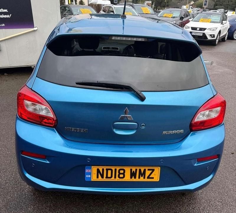 Used Mitsubishi Mirage 2018 Blue Hatchback