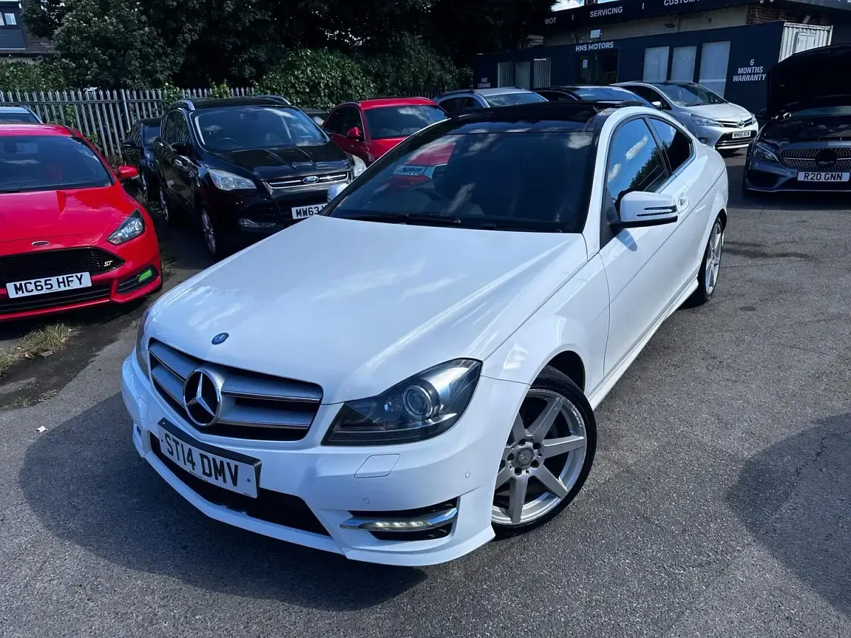 Used Mercedes C220 Sport Edition 2014 White Coupe