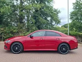 Used Mercedes CLA250e AMG Line Premium Plus 218 HP (160 kW) 2023 Red Coupe