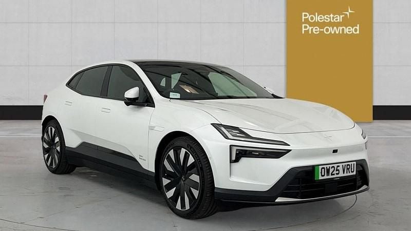 White Used 2025 Polestar 4 Long Range Single Motor SUV | £40,990 (Expensive) - Image 1/4