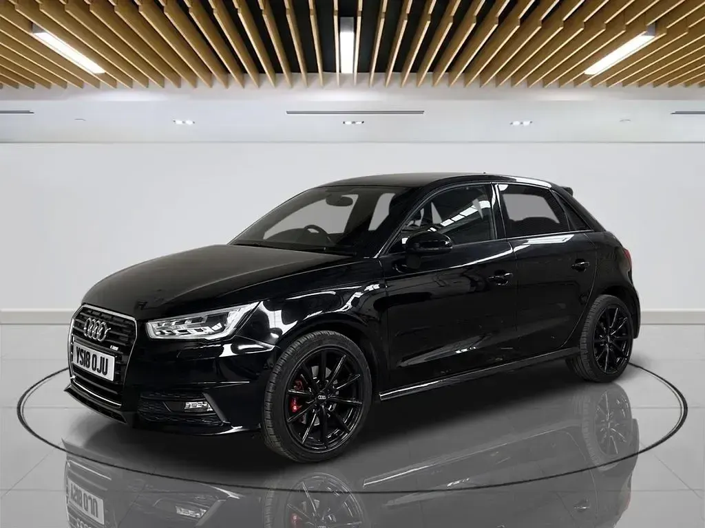 Used Audi A1 Sportback S-Line 125 HP (91 kW) 2018 Black Hatchback