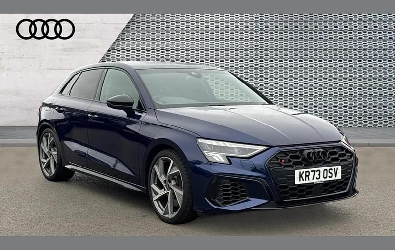 Blue Used 2023 Audi S3 Sportback Black Edition Hatchback | £37,625 - Image 1/4