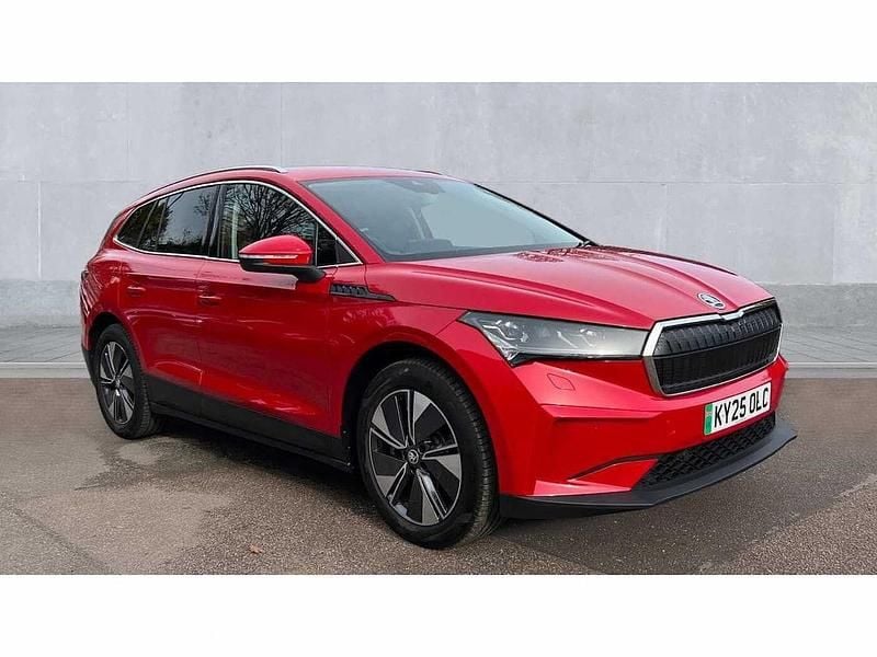 Velvet red Used 2025 Skoda Enyaq iV SUV | £29,619 (Good price) - Image 1/4