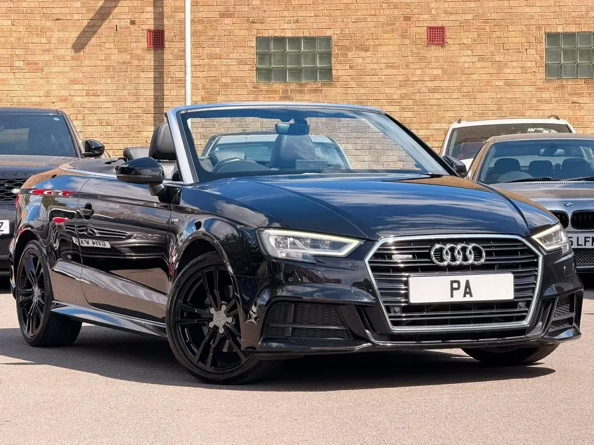 Used Audi A3 Cabriolet S-Line 184 HP (135 kW) 2016 Black Cabriolet