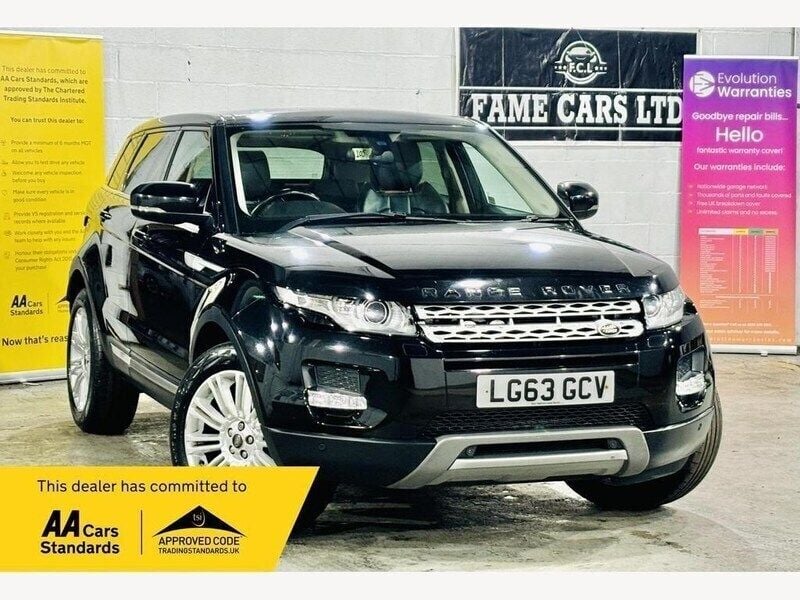 Black Used 2013 Land Rover Range Rover evoque Prestige Estate | £6,800 (Good price) - Image 1/4
