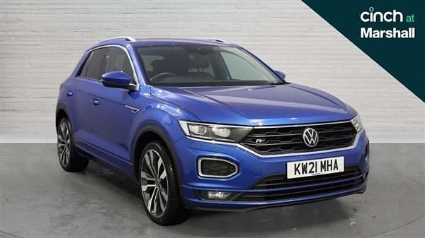 Blue Used 2021 VW T-Roc R-line SUV | £18,891 (Good price) - Image 1/4