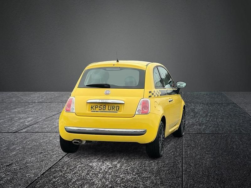 Used Fiat 500 Lounge 69 HP (50 kW) 2008 Yellow Hatchback