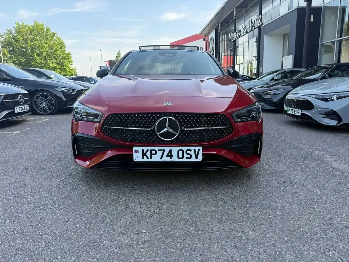 Used Mercedes CLA220 AMG Line Premium Plus 190 HP (139 kW) 2024 Red Coupe