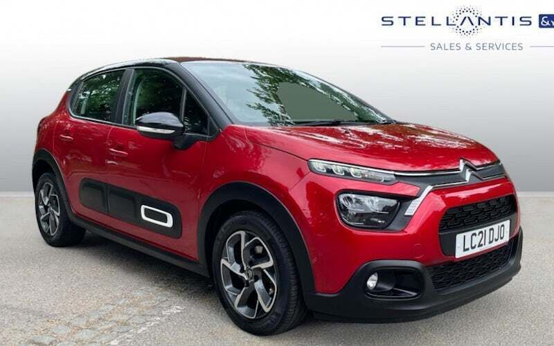 Red Used 2021 Citroën C3 PureTech Hatchback | £9,640 (Fair price) - Image 1/4