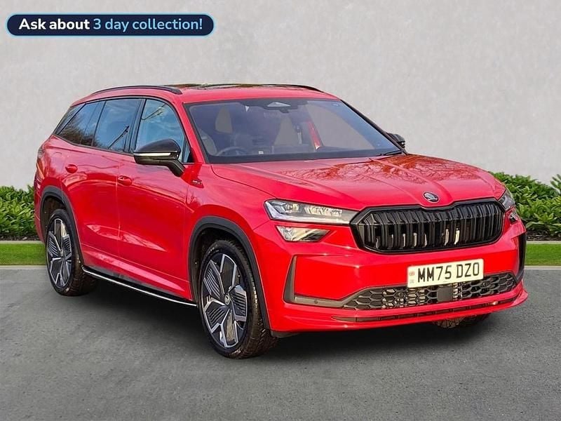 Red Used 2025 Skoda Kodiaq SportLine SUV | £45,995 - Image 1/3