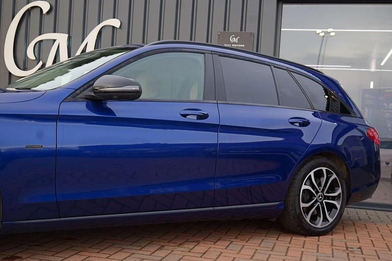 Used Mercedes C350e 293 HP (215 kW) 2018 Blue Estate
