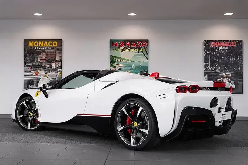 New Ferrari SF90 2025 White Cabriolet