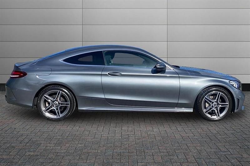 Used Mercedes C200 AMG line 184 HP (135 kW) 2022 Selenite grey Coupe