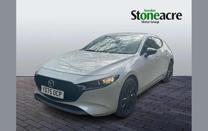 New Mazda 3 Homura-Line 186 HP (136 kW) 2025 White Hatchback