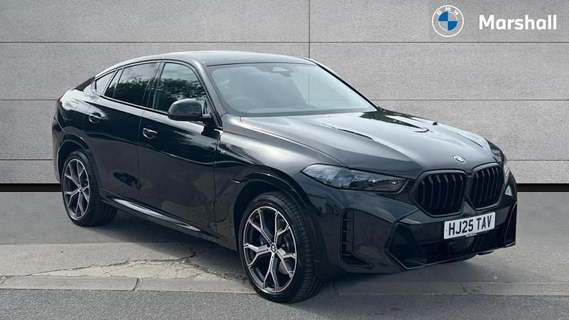 Black sapphire Used 2025 BMW X6 M M Sport SUV | £64,934 - Image 1/4