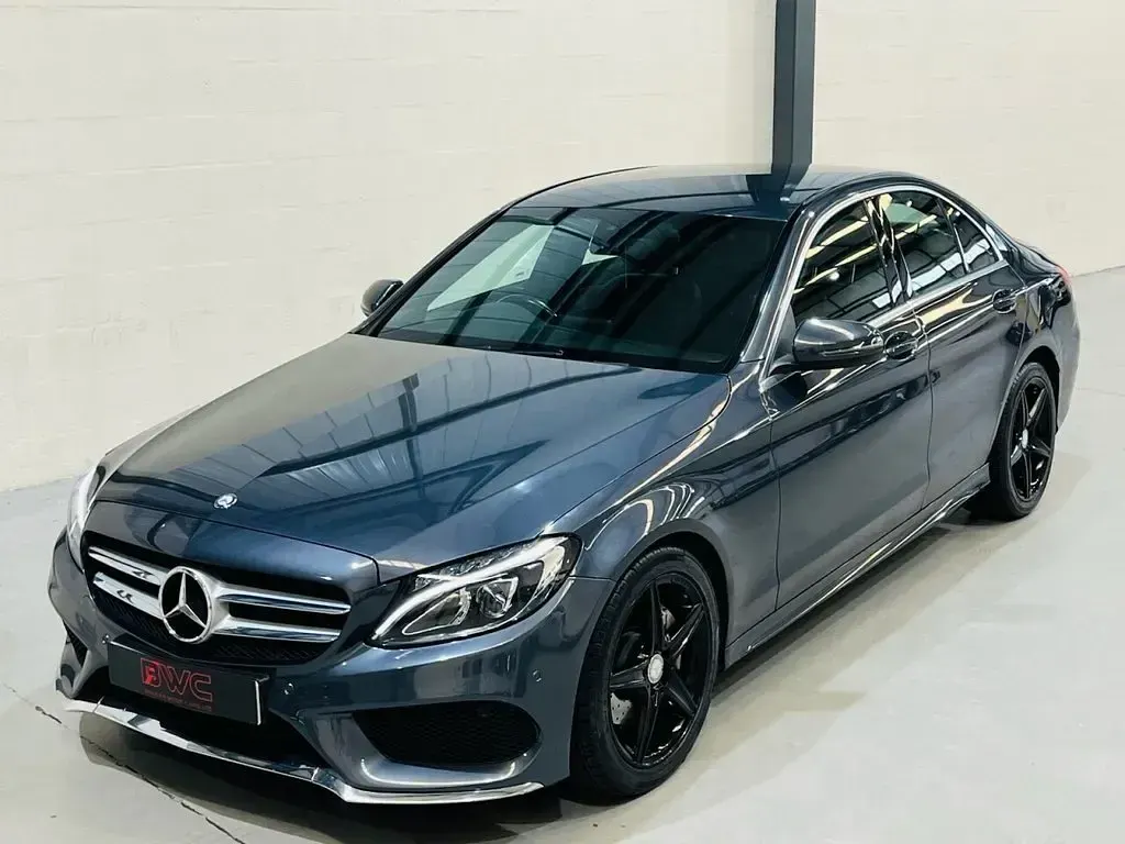 Used Mercedes C200 AMG line 136 HP (100 kW) 2016 Grey Sedan