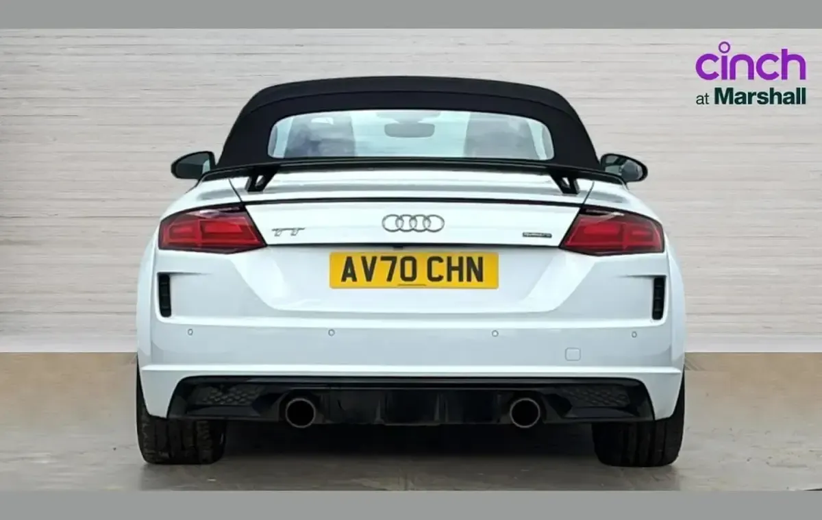 Used Audi TT Black Edition 245 HP (180 kW) 2020 White Cabriolet