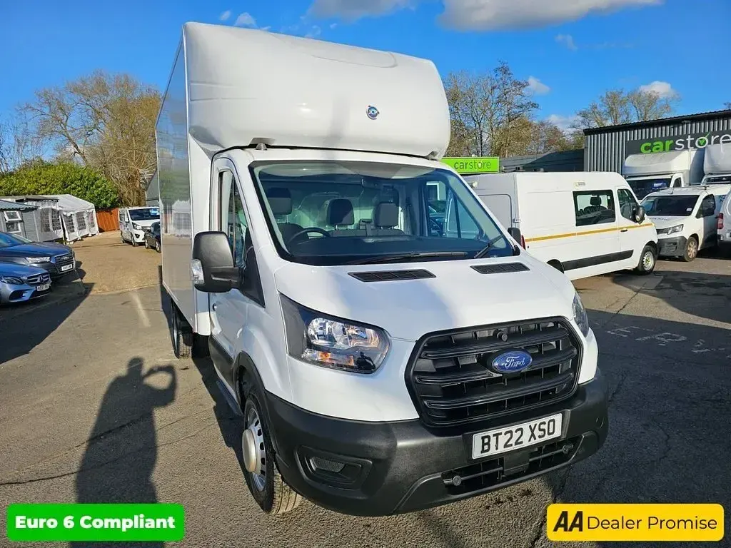 Used Ford Transit 130 HP (95 kW) 2022 White Cabriolet