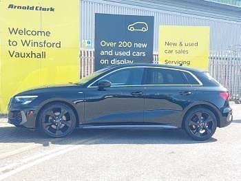 Used Audi A3 S-Line 110 HP (80 kW) 2023 Black Sedan