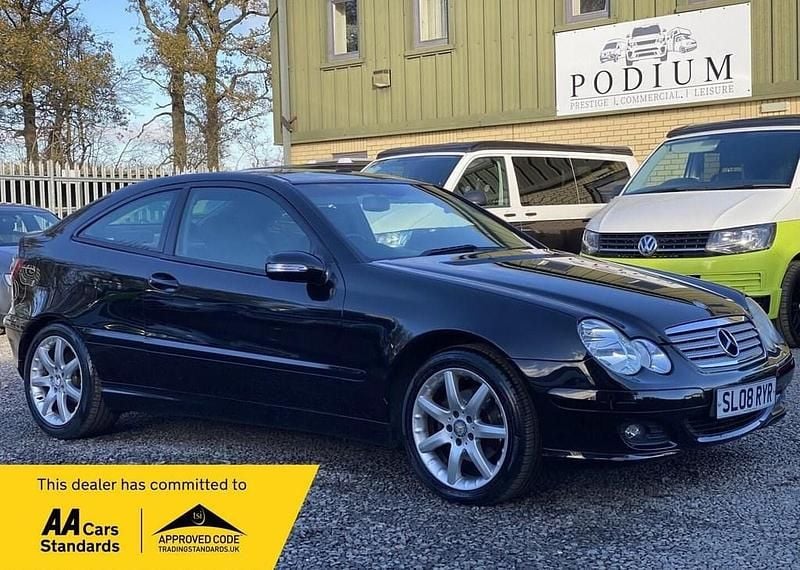 Black Used 2008 Mercedes C220 SE Coupe | £2,990 (A bit pricey) - Image 1/3