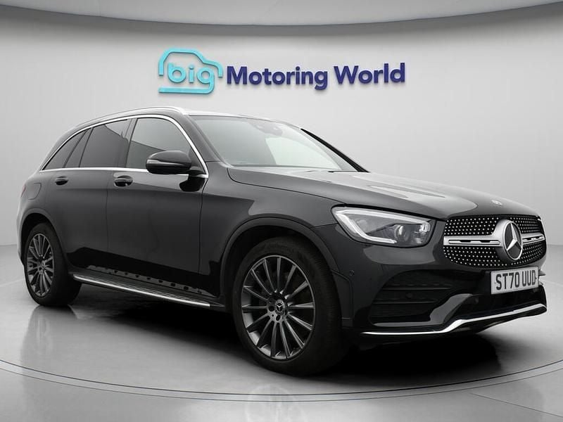 Black Used 2021 Mercedes GLC300 AMG Line Premium Estate | £25,500 (Good price) - Image 1/4