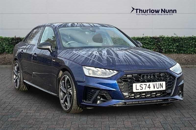 Used Audi A4 Black Edition 150 HP (110 kW) 2024 Navarra blue metallic Sedan