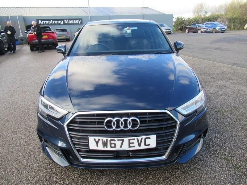 Used Audi A3 S-Line 150 HP (110 kW) 2017 Blue Hatchback