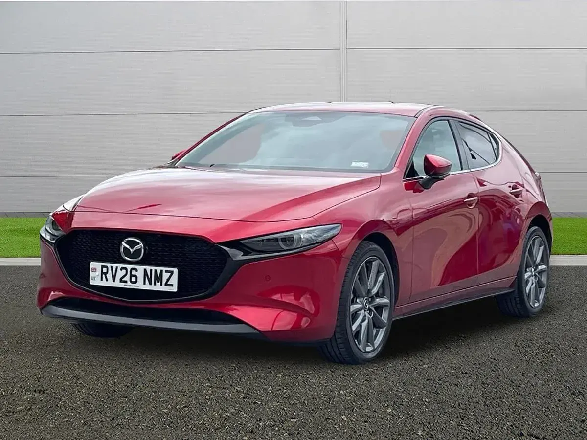 Usado Mazda 3 Exclusive-Line 140 CV (102 kW) 2026 Rojo Utilitario