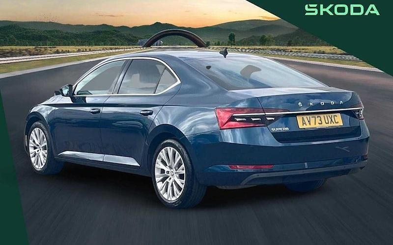 Used Skoda Superb SE L 150 HP (110 kW) 2023 Blue Hatchback