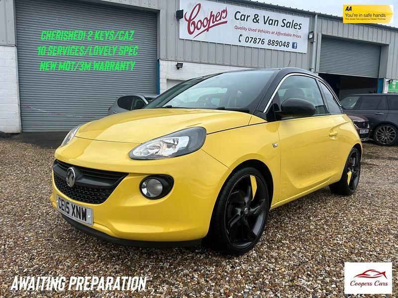 Used Vauxhall Adam Slam 100 HP (73 kW) 2015 Yellow Hatchback