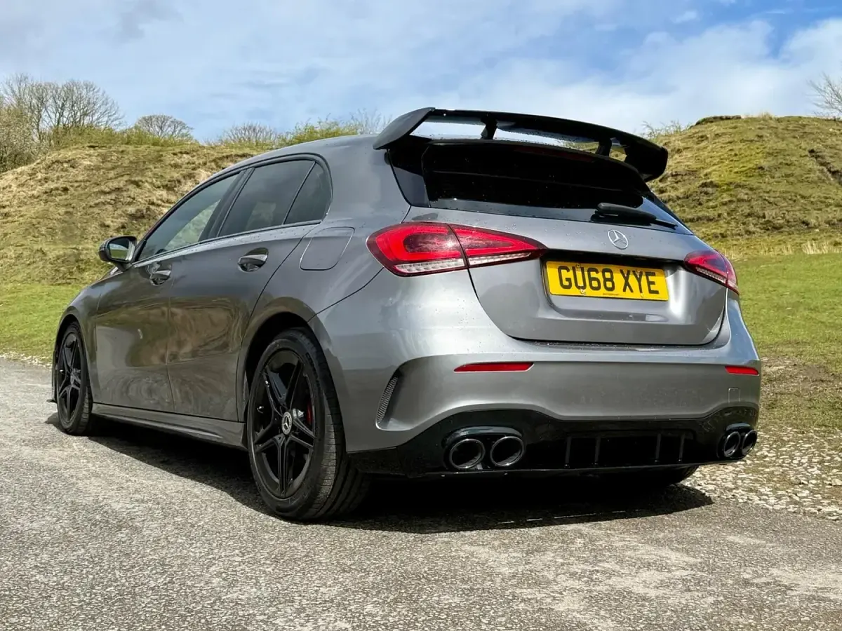 Used Mercedes A200 AMG line 160 HP (117 kW) 2018 Grey Hatchback
