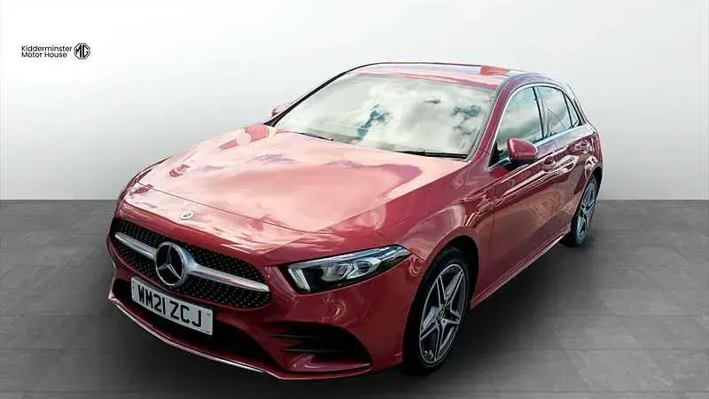 Used Mercedes A250 AMG line 2021 Red Hatchback