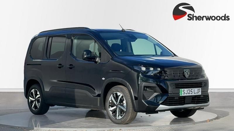 Black Used 2025 Peugeot e-Rifter GT MPV | £22,999 (Good price) - Image 1/4