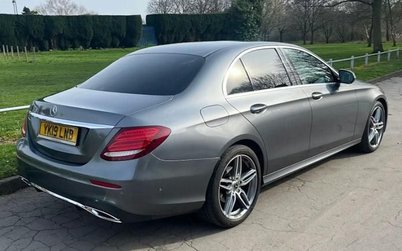 Used Mercedes E220 AMG line 194 HP (142 kW) 2019 Grey Sedan