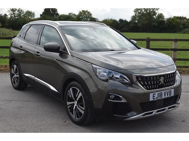 Grey Used 2018 Peugeot 3008 Allure SUV | £11,989 (Fair price) - Image 1/3