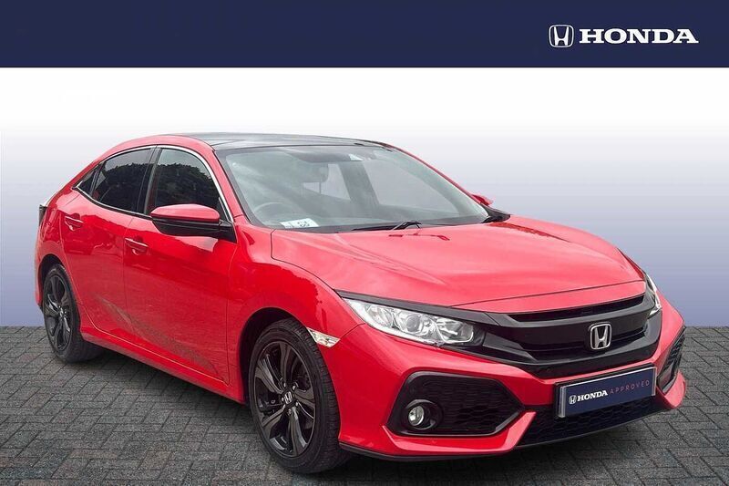 Rallye red Used 2018 Honda Civic EX | £11,990 (Fair price) - Image 1/4