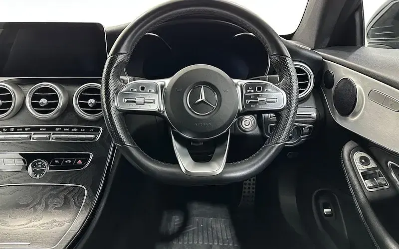 Used Mercedes C300 AMG line 258 HP (189 kW) 2019 Black Coupe