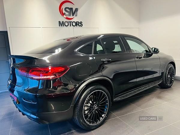 Used Mercedes GLC220 AMG line 194 HP (142 kW) 2019 Black Coupe