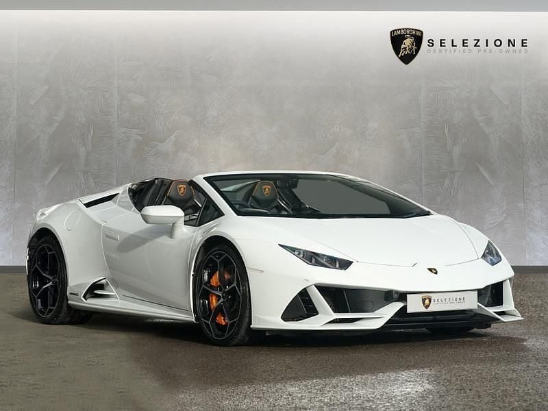 White Used 2021 Lamborghini Huracán Cabriolet | £209,950 (Good price) - Image 1/4