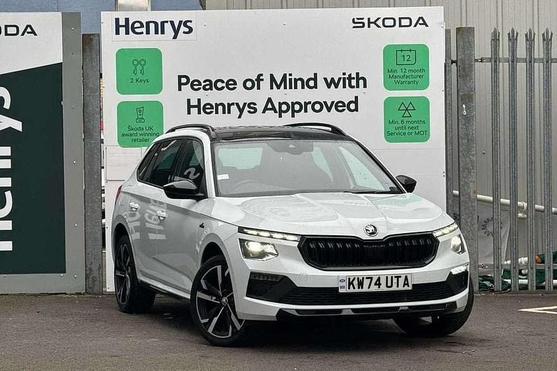 Moon white metallic Used 2025 Skoda Kamiq Monte Carlo SUV | £23,295 (A bit pricey) - Image 1/4
