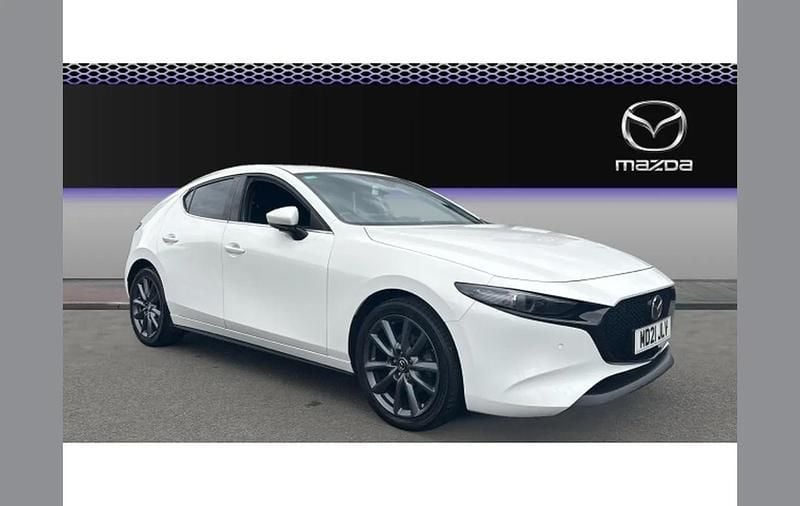 White Used 2021 Mazda 3 Inclusive Hatchback | £14,174 (Good price) - Image 1/4