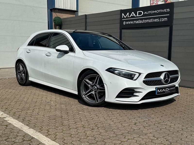 Used Mercedes A200 AMG Line Premium Plus 150 HP (110 kW) 2019 White Hatchback